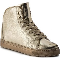 Sneakersy BADURA - 6337-69-M Złoty 738. Żółte półbuty damskie marki Badura, ze skóry. W wyprzedaży za 289,00 zł.