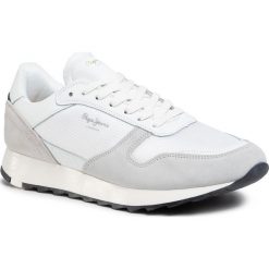 Sneakersy PEPE JEANS - Slab PMS30611 White 800. Szare sneakersy męskie Pepe Jeans, bez zapięcia. W wyprzedaży za 269,00 zł.