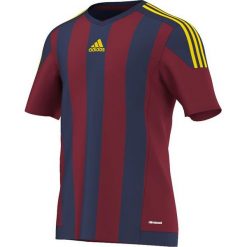 Adidas Koszulka piłkarska męska Striped 15 granatowo-bordowa r. M (S16141). Czerwone koszulki sportowe męskie Adidas, s, do piłki nożnej. Za 99,90 zł.