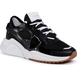 Sneakersy PHILIPPE MODEL - Mondial EZLD WC04 Cro Noir. Czarne półbuty damskie Philippe Model, bez wzorów, ze skóry, bez obcasa, bez zapięcia. W wyprzedaży za 959,00 zł.