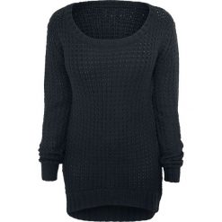 RED by EMP Long Wideneck Sweater Sweter damski czarny. Czarne bluzy damskie marki RED by EMP, xl, bez wzorów, z dzianiny, klasyczne, z długim rękawem, długie, bez kaptura. Za 144,90 zł.