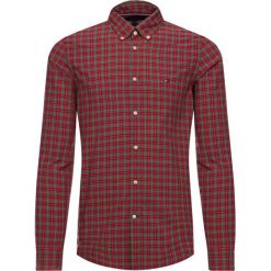 Koszula TOMMY HILFIGER Essential Tartan MW0MW10692. Czerwone koszule męskie TOMMY HILFIGER, m, bez wzorów, z bawełny, casualowe, bez kołnierzyka, bez rękawów. W wyprzedaży za 209,00 zł.