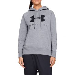 Under Armour Rival Fleece Sportstyle Graphic Hoodie 1348550-035. Szare bluzy damskie s, z bawełny. W wyprzedaży za 179,99 zł.