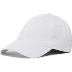 Czapka z daszkiem LACOSTE - RK4709 Blanc 001. Białe czapki męskie Lacoste, bez wzorów, z bawełny. W wyprzedaży za 159,00 zł.