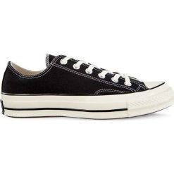 Czarno-Białe Trampki Converse CHUCK TAYLOR ALL STAR 70. Czarne trampki i tenisówki damskie Molly.pl, bez wzorów, z gumy, bez zapięcia. Za 369,00 zł.
