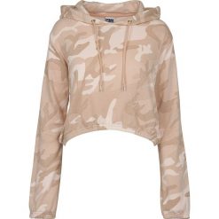 Bluzy rozpinane damskie: Urban Classics Ladies Camo Cropped Hoodie Bluza z kapturem damska Rose Camo