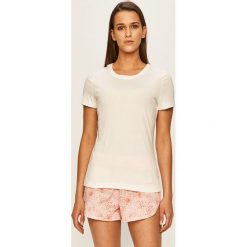 Calvin Klein Underwear - Piżama. Białe piżamy damskie Calvin Klein Underwear, s, bez wzorów, z elastanu, bez rękawów. W wyprzedaży za 219,90 zł.