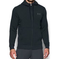 Bejsbolówki męskie: Under Armour Bluza męska Threadborne FZ Hoodie czarna r. 3XL (1299134-016)