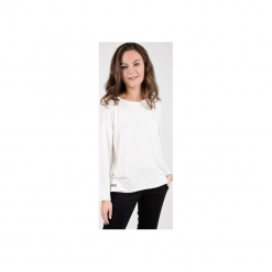Bluza Margo. Białe bluzy damskie marki Easy- Peasy, s, bez wzorów, z wiskozy, bez rękawów, bez kaptura. Za 149,00 zł.