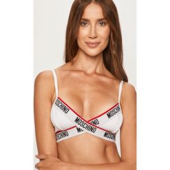 Moschino Underwear - Biustonosz. Białe biustonosze Moschino Underwear, z haftami, z elastanu. W wyprzedaży za 269,90 zł.