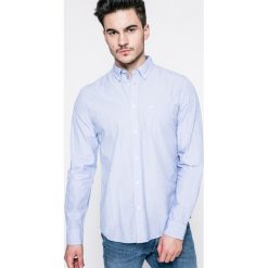 Wrangler - Koszula. Szare koszule męskie na spinki Wrangler, l, z bawełny, button down, z długim rękawem. W wyprzedaży za 139,90 zł.