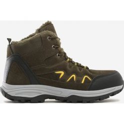 Khaki Trapery Campbell. Brązowe buty trekkingowe męskie Born2be, na sznurówki. Za 179,99 zł.