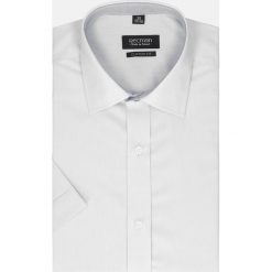 Koszula bexley 2499 krótki rękaw custom fit szary. Szare koszule męskie Recman, m, bez wzorów, bez kołnierzyka, z krótkim rękawem. Za 89,99 zł.