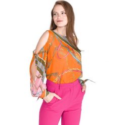 Pinko Babs Bluzka Pomarańczowy. Pomarańczowe bluzki damskie Pinko, s, bez wzorów, z wiskozy, bez kołnierzyka, bez rękawów. Za 1231,95 zł.