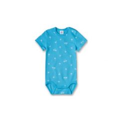 Sanetta Boys Body dziecięce malibu blue - niebieski. Niebieskie body niemowlęce Sanetta, bez wzorów, z bawełny, bez rękawów. Za 44,02 zł.
