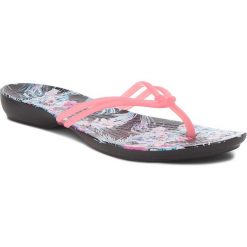 Japonki CROCS - Isabella Graphic Flip W 204196 Paradise Pink/Tropical Floral. Różowe klapki damskie Crocs, bez wzorów, z tworzywa sztucznego, bez obcasa. W wyprzedaży za 99,00 zł.