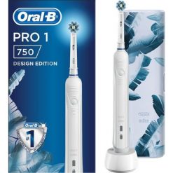 Oral-B Pro 750 Cross Action White + etui podróżne. Białe etui męskie ORAL-B. Za 184,00 zł.