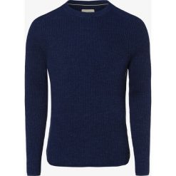 Marc O'Polo - Sweter męski, niebieski. Niebieskie swetry męskie Marc O'Polo, m, bez wzorów, prążkowane, eleganckie, polo, bez kaptura. Za 599,95 zł.