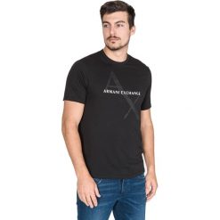 Armani Exchange Koszulka Czarny. Czarne podkoszulki męskie Armani Exchange, m, z nadrukiem, z bawełny, z krótkim rękawem. Za 237,95 zł.