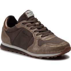 Sneakersy PEPE JEANS - Verona W Twin PLS30903 Gold 099. Żółte półbuty damskie Pepe Jeans, bez wzorów, z jeansu, bez obcasa, na płaskiej podeszwie, bez zapięcia. W wyprzedaży za 199,00 zł.