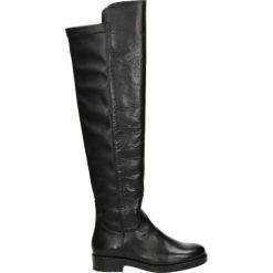 Kozaki - 360003FY P NE. Czarne buty zimowe damskie Venezia, ze skóry. Za 599,00 zł.