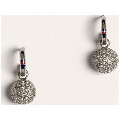 Tommy Hilfiger - Kolczyki. Szare kolczyki damskie TOMMY HILFIGER, metalowe. Za 299,90 zł.