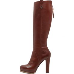 Buty zimowe damskie: Mai Piu Senza Kozaki na obcasie brown
