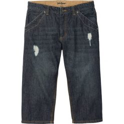 Dżinsy 3/4 Regular Fit bonprix dirty denim "used". Czarne jeansy męskie bonprix, m, bez wzorów, z jeansu. Za 44,99 zł.