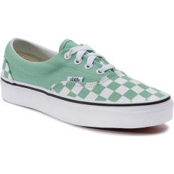 Tenisówki VANS - Era VN0A38FRVOV1 (Checkerboard) Neptune Gr. Zielone trampki i tenisówki damskie Vans, bez wzorów, z gumy, bez zapięcia. W wyprzedaży za 209,00 zł.