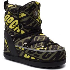 Śniegowce BOGNER - Trois Vallees 12 Olive/Yellow 72. Zielone kozaki damskie Bogner, ze skóry ekologicznej, bez obcasa, bez zapięcia. Za 1289,00 zł.