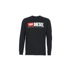 T-shirty z długim rękawem Diesel T JUST LS DIVISION. Czarne t-shirty męskie Diesel, s, bez wzorów, bez kołnierzyka, długie. Za 216,30 zł.
