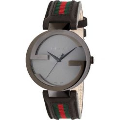 ZEGAREK GUCCI INTERLOCKING YA133206. Czarne zegarki damskie marki GUCCI, ze stali. Za 5440,00 zł.