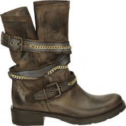 Botki - 0312 NAB TDM. Brązowe botki damskie skórzane marki Venezia. Za 289,00 zł.