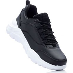 Sneakersy na podeszwie platformie bonprix czarny. Czarne sneakersy damskie marki bonprix. Za 99,99 zł.