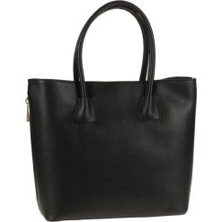 Torebki klasyczne damskie: Skórzana torebka w kolorze czarnym – 41 x 32 x 15 cm