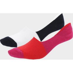 Skarpetki damskie (2 pary) SOD601A - fuksja+ciemny granat - Outhorn. Czerwone skarpetki damskie Outhorn, bez wzorów. Za 19,99 zł.