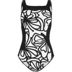 Kostium kąpielowy shape Level 1 bonprix czarno-biały wzorzysty. Czarne stroje kąpielowe damskie bonprix, z nadrukiem. Za 59,99 zł.