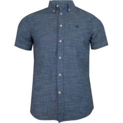 Jeansowa Koszula Męska Bawełniana -PAKO JEANS- Casualowa, Krótki Rękaw, Granatowa, Melanżowa KSKCPJNS2LINT. Niebieskie koszule męskie Pako Jeans, m, bez wzorów, z bawełny, casualowe, bez kołnierzyka, z krótkim rękawem. Za 99,00 zł.