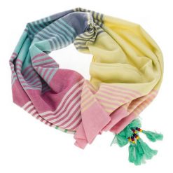 Pepe Jeans Szal Damski Vega Scarf Wielokolorowy. Szare szaliki damskie Pepe Jeans, bez wzorów, z jeansu. Za 169,00 zł.