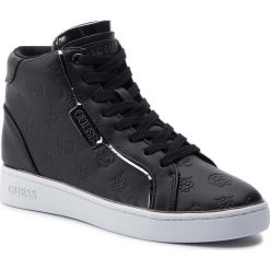 Sneakersy GUESS - Brina FL7BRN ELE12 BLACK. Czarne półbuty damskie Guess, ze skóry ekologicznej. W wyprzedaży za 459,00 zł.