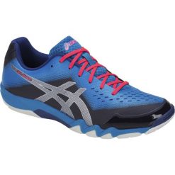 Niebieskie Buty do squasha Asics Gel-Blade 6 M R703N-400. Niebieskie buty sportowe męskie Asics, z materiału, bez zapięcia. W wyprzedaży za 459,00 zł.