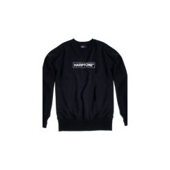 Bluza Crewneck Over-Arm Harptone. Czarne bluzy damskie marki Harp Team, xl, z nadrukiem, z bawełny, z długim rękawem, długie. Za 199,00 zł.