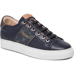 Sneakersy JOOP! - Coralie 4140004581 Dark Blue 402. Niebieskie półbuty damskie JOOP!, bez wzorów, ze skóry ekologicznej, bez obcasa, na płaskiej podeszwie, bez zapięcia. W wyprzedaży za 379,00 zł.
