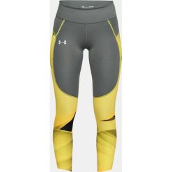 Under Armour Legginsy damskie UA Speedpocket Run Printed Crop szaro-żółte r. M (1323048-709). Szare legginsy sportowe damskie Under Armour, m. Za 267,10 zł.