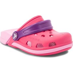 Klapki CROCS - Electro III Clog K 204991 Paradise Pink/Carnation. Różowe sandały dziewczęce Crocs, z tworzywa sztucznego, bez zapięcia. Za 129,00 zł.