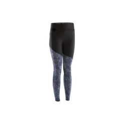 Legginsy Do Biegania Run Warm+ Damskie. Czarne legginsy marki KALENJI, l, z elastanu. W wyprzedaży za 49,99 zł.