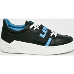 Levi's - Buty. Czarne buty sportowe damskie Levi's®, bez wzorów, ze skóry, sportowe. W wyprzedaży za 349,90 zł.