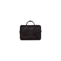 Męska elegancka torba na ramię Solier S04 brąz. Pomarańczowe torby męskie skórzane marki Solier, w paski, z jeansu, eleganckie. Za 149,00 zł.