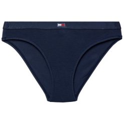 Figi klasyczne TOMMY HILFIGER UW0UW01030. Niebieskie figi damskie TOMMY HILFIGER, m, bez wzorów, z elastanu. W wyprzedaży za 69,00 zł.