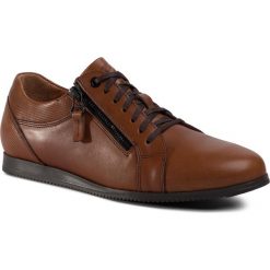 Sneakersy NIK - 03-0869-01-5-02-03 Brązowy. Pomarańczowe sneakersy męskie Nik, na co dzień, bez wzorów, ze skóry, bez zapięcia. Za 289,00 zł.